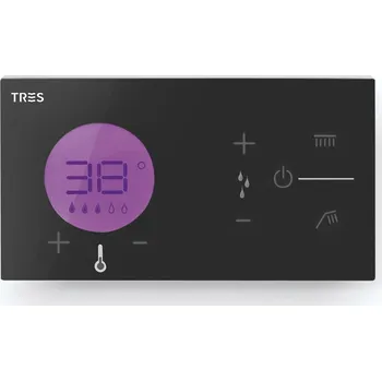 Sprchový set Tres Shower technology Blue Edition černá 2 cestný termostatický ovladač 49288299