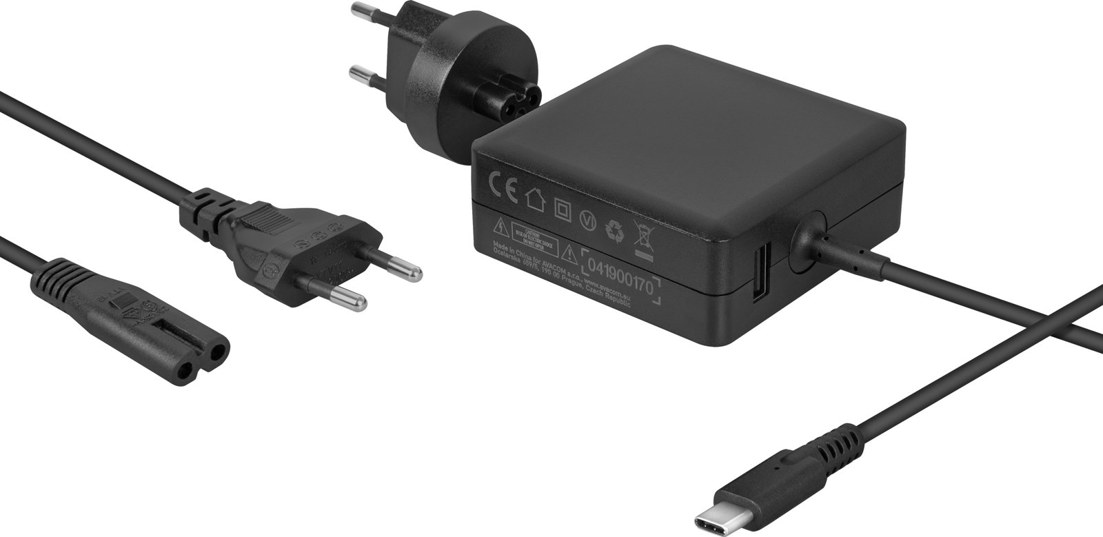 Nabíjecí adaptér USB Type-C 65W Power Delivery + USB A