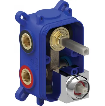 Vodovodní baterie Tres Rapid-box pákový dvoucestný chrom hranatá objímka 20828102