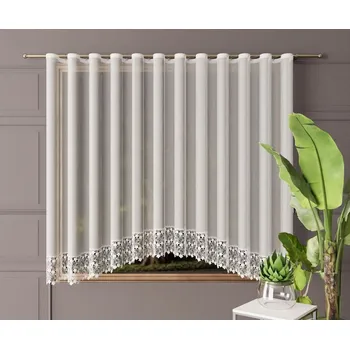 Záclona Luxusní Hotové Záclony Výprodej Natasza bílá 400x180 (S)