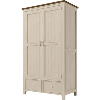 Komoda Provensálská skříň PROVENCE W6P policová krémová Barevné provedení: Krémová, Provedení: SLIM - šuplíky bez pojezdů