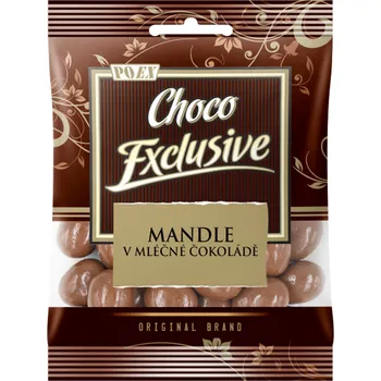 POEX Mandle v mléčné čokoládě, 80 g