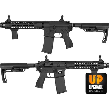 Airsoftová zbraň E&C CQB Machine MOD-2 UPGRADE, Kestrel ECU, 2 zásobníky - černá