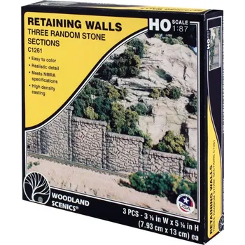 Modelová železnice opěrná zeď kamenná Woodland Scenics C1261