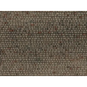 Modelová železnice zeď z tesaného kamene 3D Noch 60372