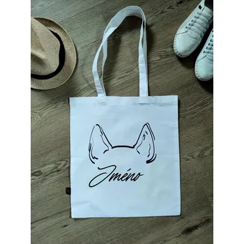 Dodík látková taška Pes uši 28, 38x42cm