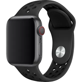 Řemínek na hodinky AW Sportovní řemínek na Apple Watch - Černý Šířka uchycení řemínku: 38/40/41/42mm, Délka řemínku: Pánský - M/L (15 - 21cm), Barva: Černý IR-AWSPRT04