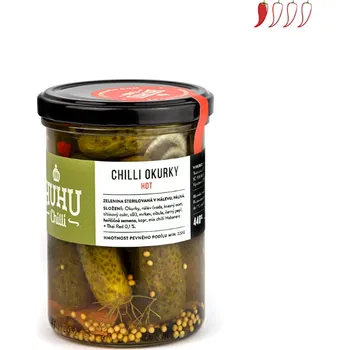 Huhuchilli Chilli okurky - hot 720ml