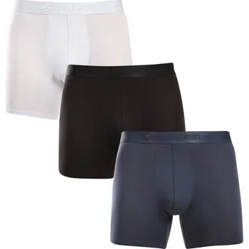 Boxerky 3PACK pánské boxerky Calvin Klein vícebarevné (NB3652A-QTA) S NB3652A-QTA Možnost vrácení zboží ZDARMA do 120 dnů!