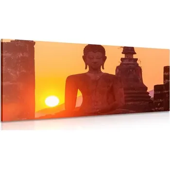 Obraz Dovido Obraz socha Budhu uprostřed kamení