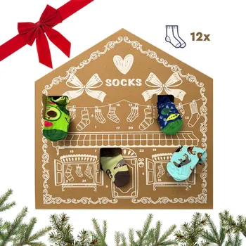 Dedoles Adventní kalendář 12x dětské ponožky Dedoles (24DXV2) 27/30