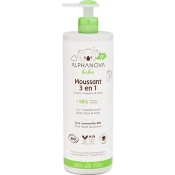 Alphanova Pěna do koupele 3v1 pro nejmenší 400 ml BIO