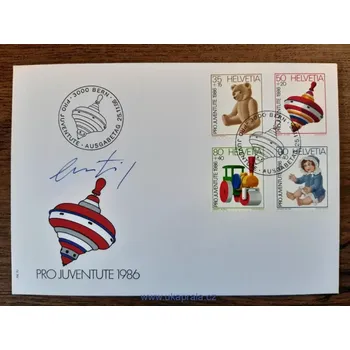 Sběratelství Švýcarsko FDC 1331/4 "PRO JUVENTUTE" r. 1986