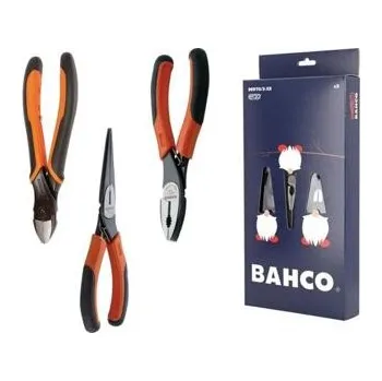 Ruční nářadí BAHCO 9887G/3-XE sada kleští ERGO 2628G-180+2101G-160+2430G-200, (kombi+boční štipky+dlouhé) vánoční
