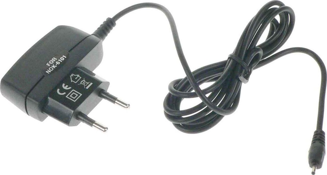 Síťová nabíječka pro telefony Nokia 6101, N70, N90 s konektorem 2,0mm, 5V/280mA