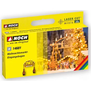 Modelová železnice vstupní brána vánočního trhu Noch 14681