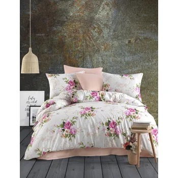 Povlečení Kvalitex Provence Collection Lavender fialové 140 x 200, 70 x 90 cm nitěné knoflíky