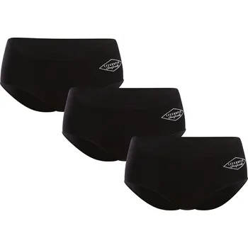Kalhotky 3PACK dámské kalhotky Lee Cooper černé (PO41174) L Možnost vrácení zboží ZDARMA do 120 dnů!