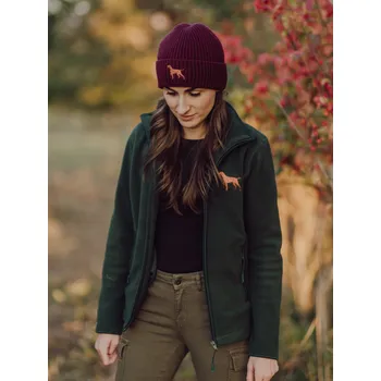 Dámská mikina Dámská fleecová mikina s výšivkou ohaře - XXL / Lesní zelená