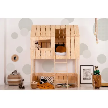 Dětská postel PAT A Patrová postel chata ADEKO Rozměry: 80 x 190 cm