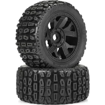 RC náhradní díl Duratrax kolo 5.7" 1:6 Brutus Monster Truck, disk Ripper černý H24mm (2)