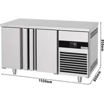 G.Gastro Pekárenský chladicí stůl se 2 dveřmi