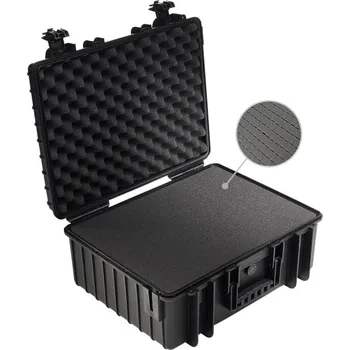 Ochrana fotoaparátu a videokamery B&W Outdoor Cases Type 6000 / Black (pre-cut foam)