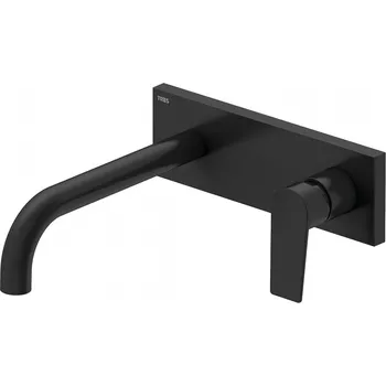 Vodovodní baterie TRES PROJECT černá-mat Umyvadlová baterie nástěnná 21120002NM