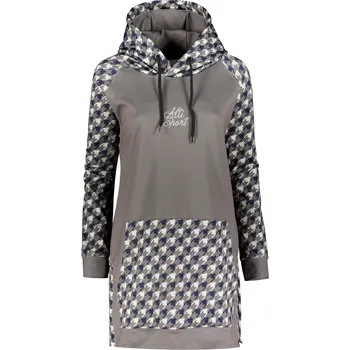 Dámská mikina Dámská funkční prodloužená mikina premium ALTISPORT VOJ/ALW048MI03 ŠEDÁ XL