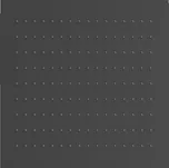 TRES Sprcha stropní černá-mat 380x380mm TG134944NM