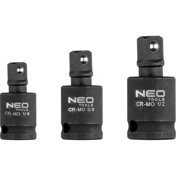 Gola sada Sada narážecích kloubů 3 ks, 1/4", 3/8", 1/2" 10-256 NEO TOOLS