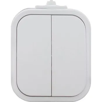 vypínač WNT-2B2 přepínač sériový, řazení 5 10A/250V IP44 bílá ABEX 9001550