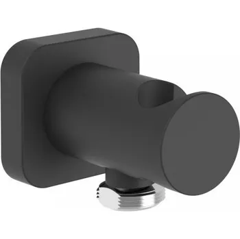 Sprchový držák Tres Držák sprchy černá mat s přípojem vody a zpětnou klapkou TRES 20018201NM