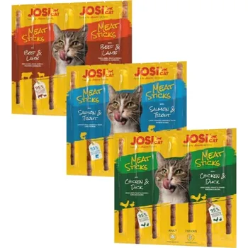 Krmivo pro kočku JOSERA JosiCat Meat Sticks Mix příchutě 3x35g