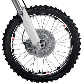 Samolepicí dekorace na vozidlo BLACKBIRD sada ochranných nálepek na ráfky barva černá, (RACING)