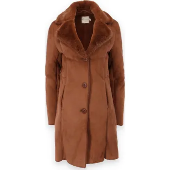 Dámský kabát 19120 Escandelle Paris kabátek /191222 barva: camel, velikost: XL