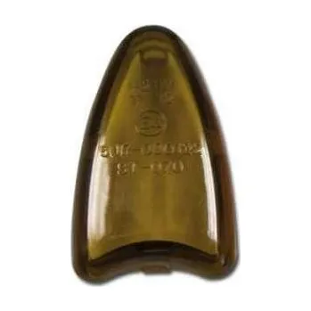 Osvětlení pro motocykl Sklo pro blinkry ARROW na motorku, tmavé