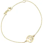 Cutie Jewellery Náramek ze žlutého zlata Strom života Z5030-60-X-1 + 2 měsíce na vrácení zboží