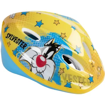 brašna na kolo Dětská cyklistická helma Looney Tunes CZ10954 M Žlutá