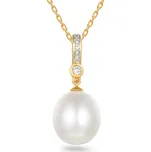 Perlový přívěsek s diamanty Sienna IZBR110 + dárkové balení LUXUS zdarma