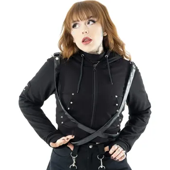 Dámská mikina mikina s kapucí dámské - GOLDIE - HEARTLESS - POI1438 - M