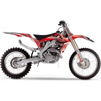 Samolepicí dekorace na vozidlo BLACKBIRD sada ochranných nálepek + potah sedadla HONDA CRF 250 10-13, CRF 450 10-13 DREAM 4