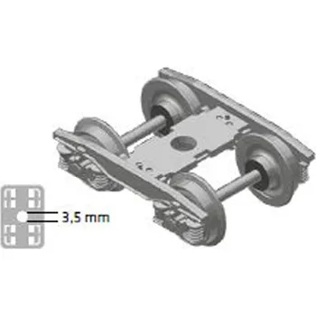 Modelová železnice Y25 - Lsi(f)-FFB-K - podvozek svařovaný včetně náprav 2ks DC Nürnberger Modelleisenbahnen 960002