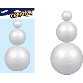 Vánoční dekorace Koule set 6, 8, 10cm/3ks hladká