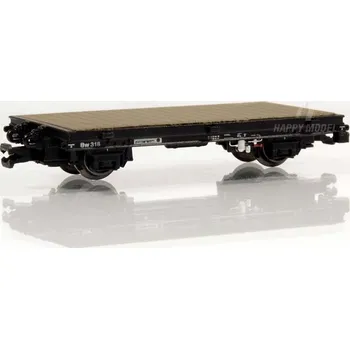 Modelová železnice plošinový vůz drážní údržby černý IV-VI.epocha Liliput L245182