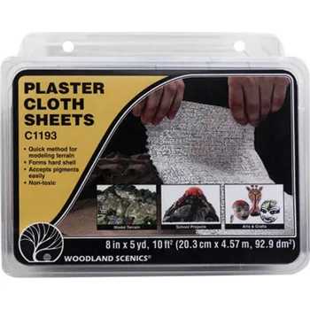 Modelová železnice sádrová tkanina 30 ks Woodland Scenics C1193