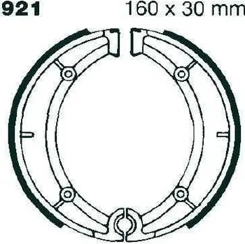 Brzdový komplet EBC 921 WG brzdové pakny čelisti na motorku