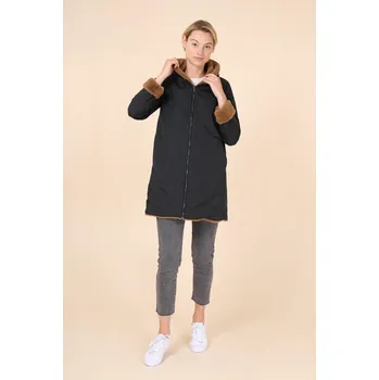 Dámská bunda Parka oboustranná Laura Jo Paris 20032 barva: černá/camel, velikost: M