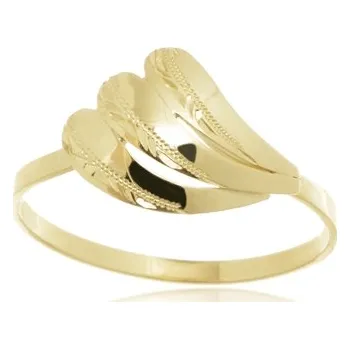 Prsten Dámský prsten ze žlutého zlata PR0283E + DÁREK ZDARMA