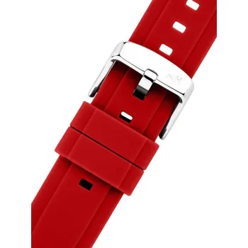 Řemínek na hodinky Pryžový řemínek Morellato Moon 6060556.083 M, červený, Quick Release